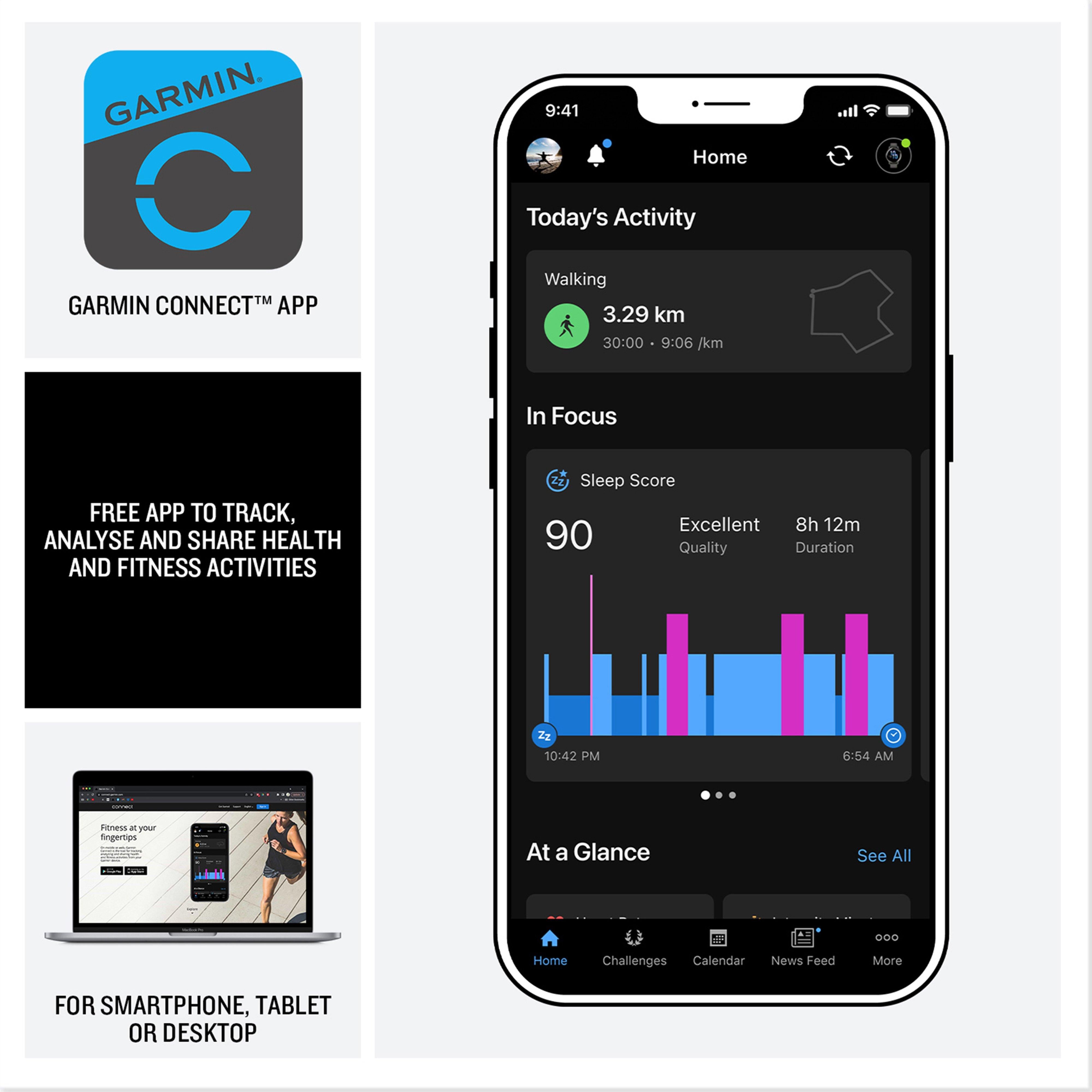 Instinct® 3 AMOLED 50mm Multi-Sport Smartwatch