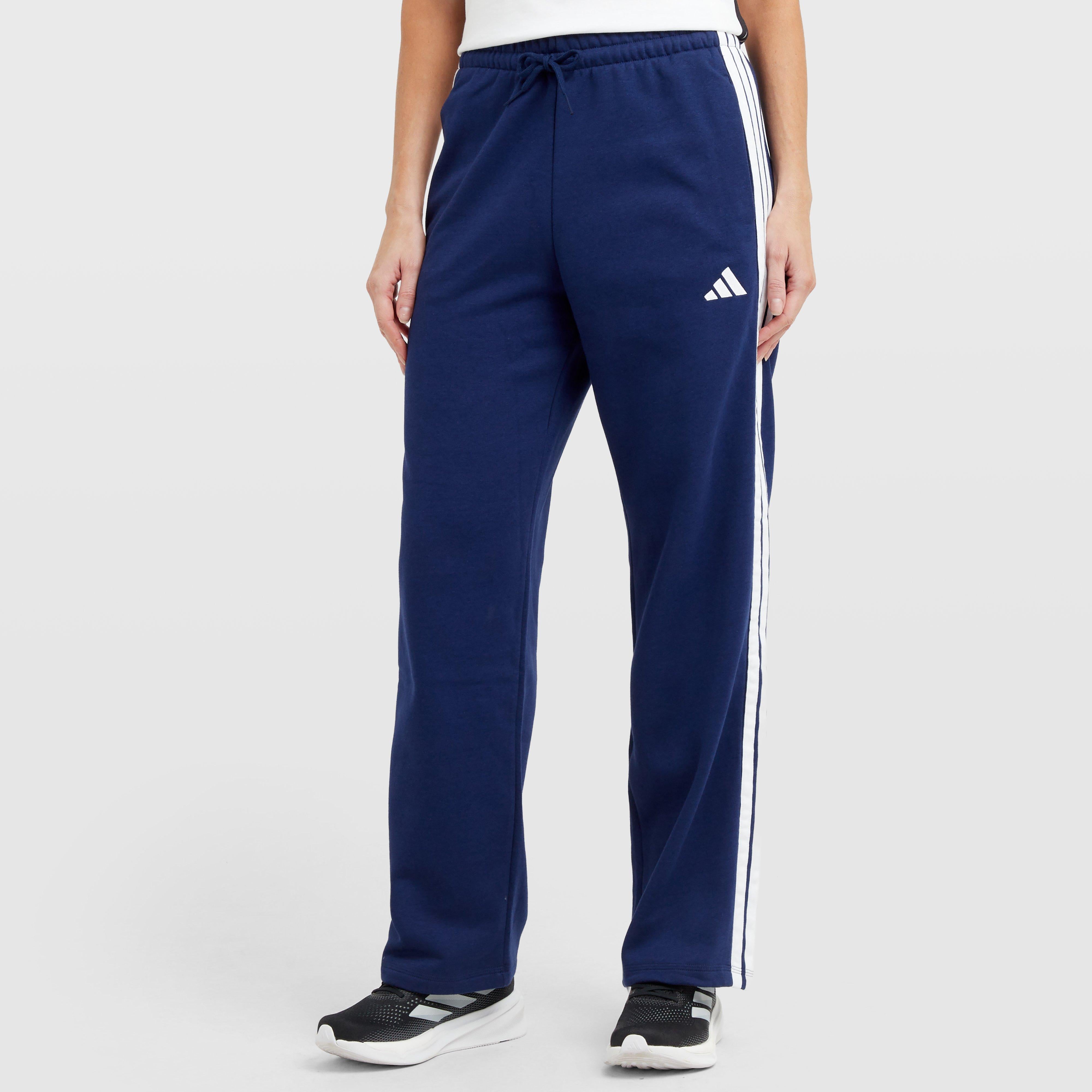 Women’s Essentials 3-Stripes Open-Hem Fleece Pants