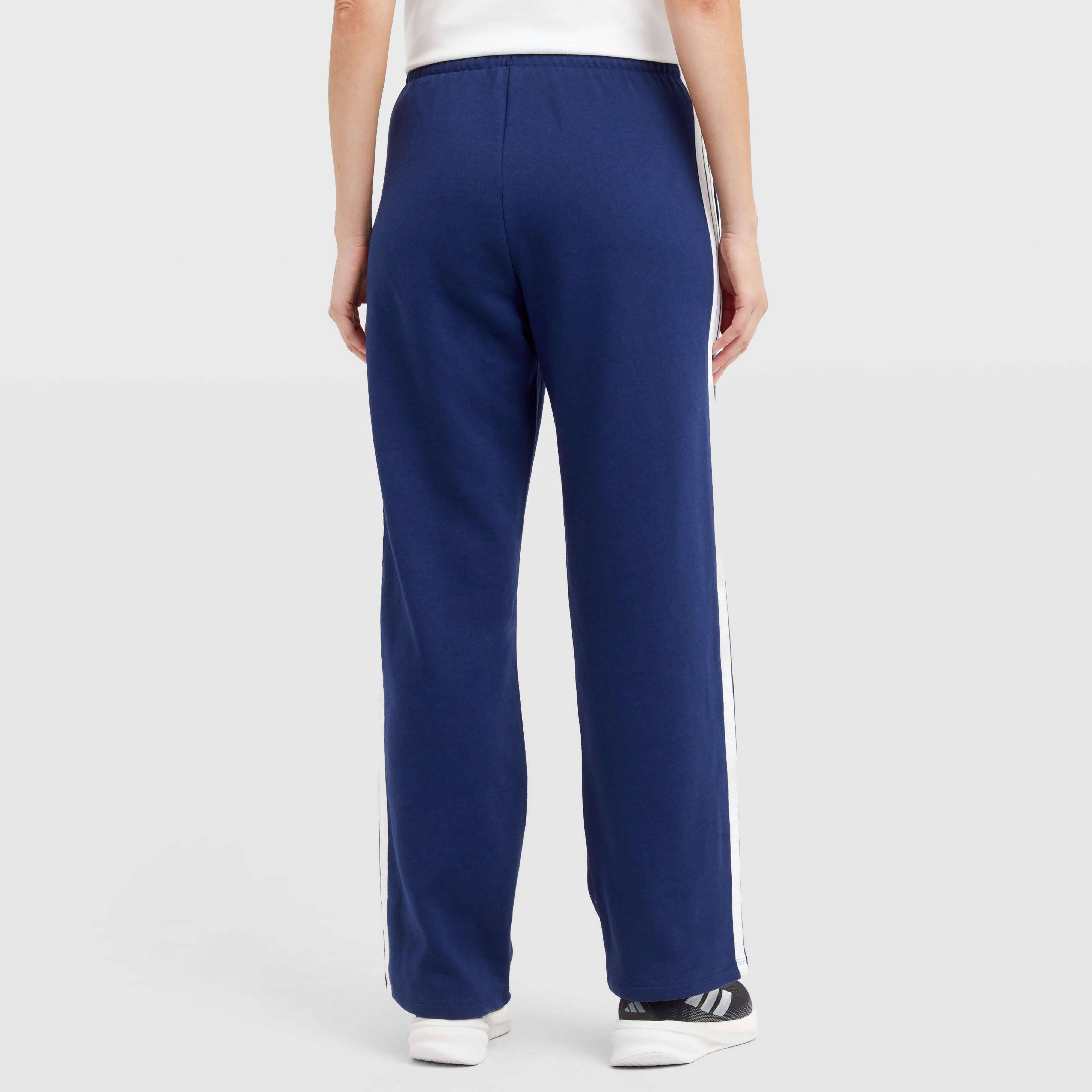 Women’s Essentials 3-Stripes Open-Hem Fleece Pants