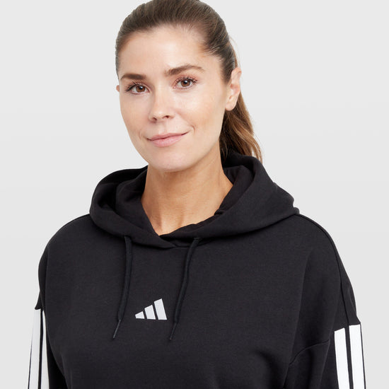 Women’s Essentials 3-Stripes Full-Zip Fleece Hoodie