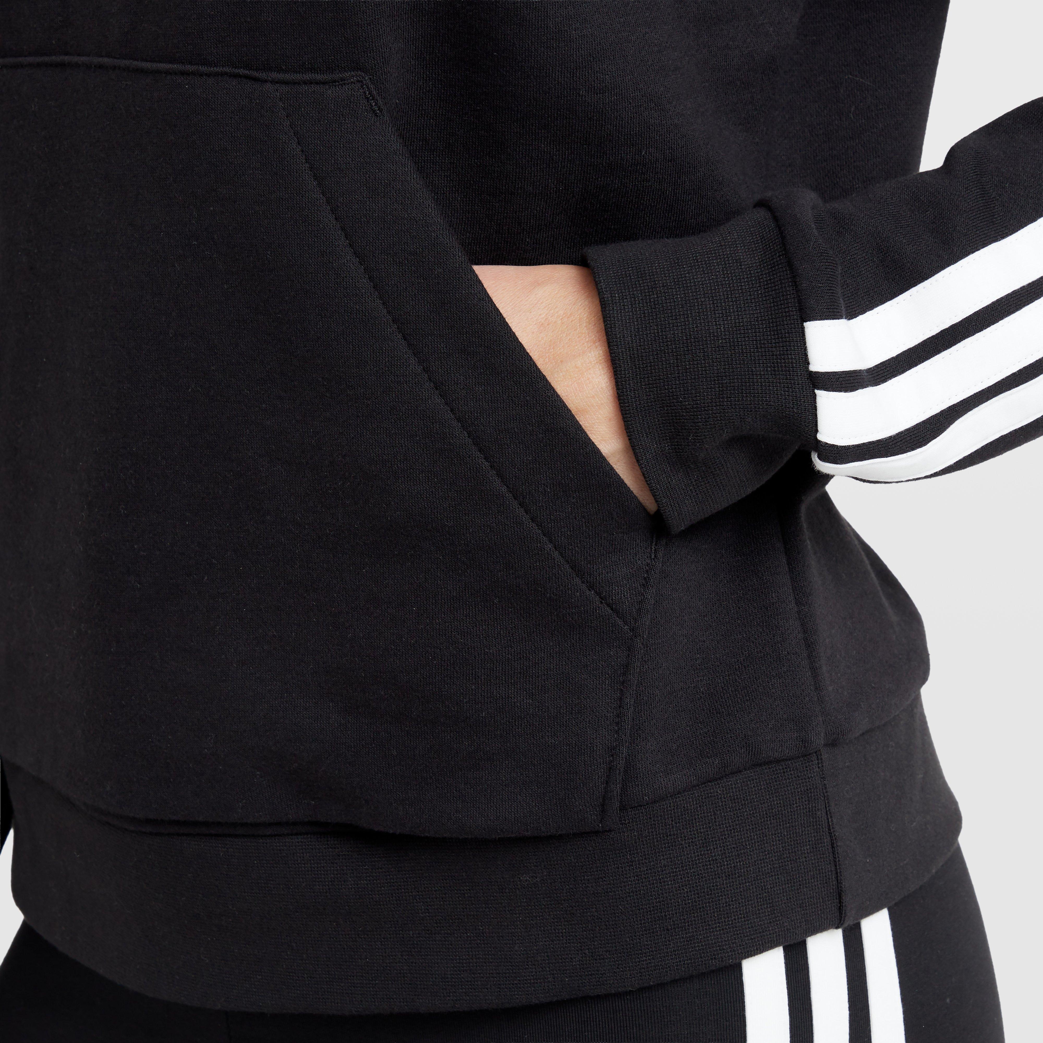 Women’s Essentials 3-Stripes Full-Zip Fleece Hoodie