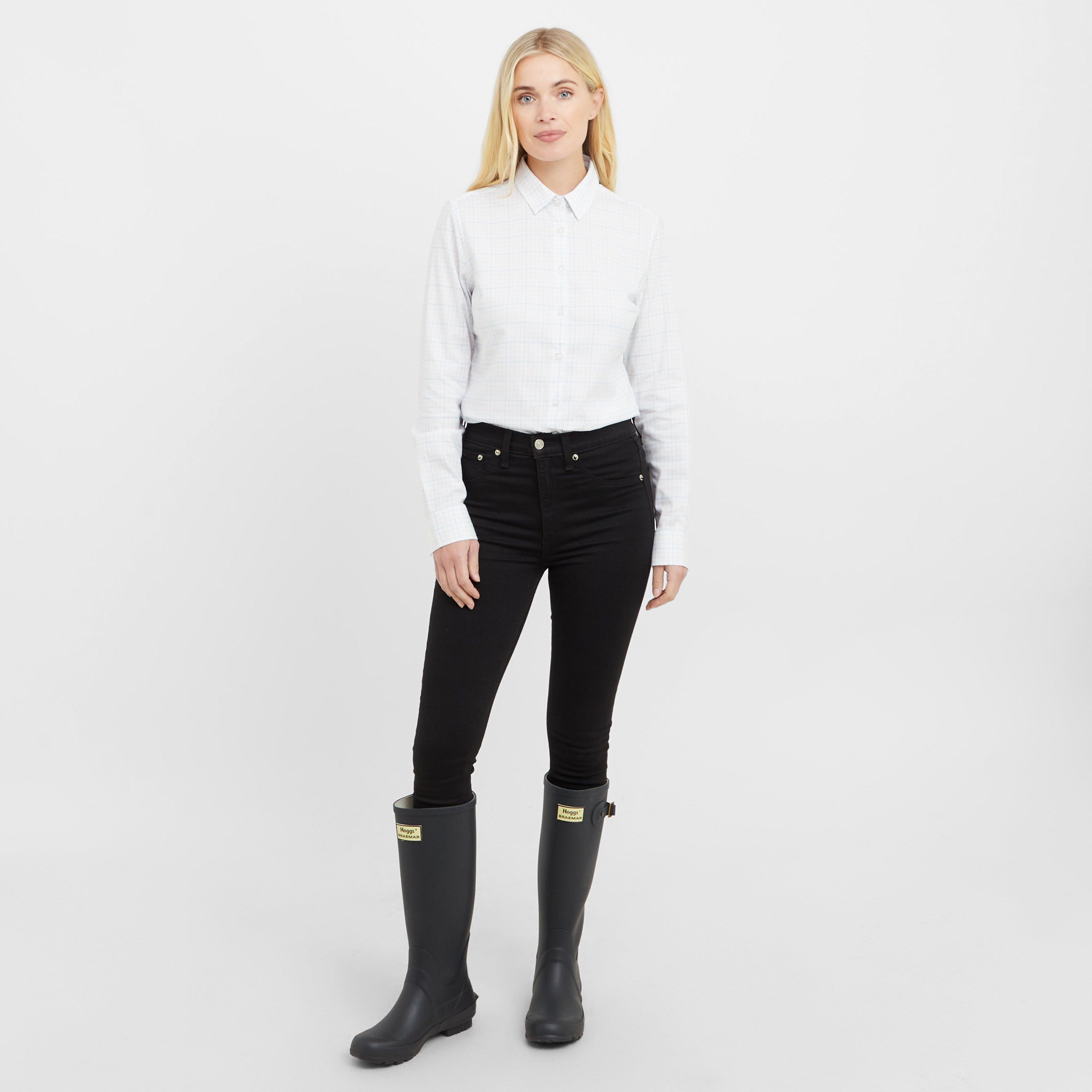 Womens Callie Twill Shirt White/Pink/Blue