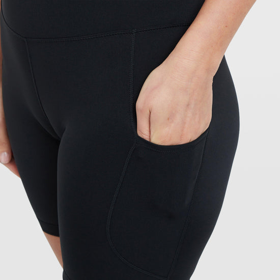 Women's High-Waisted 8" Biker Shorts with Pockets