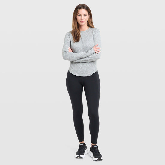 Women's Swift Dri-FIT UV Long-Sleeve Crew-Neck Running Top