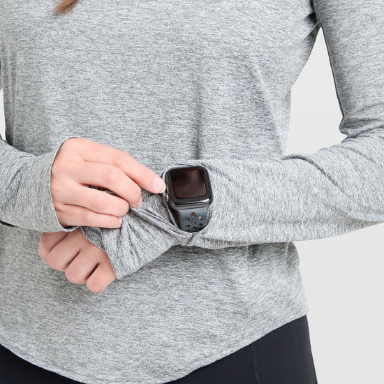 Women's Swift Dri-FIT UV Long-Sleeve Crew-Neck Running Top