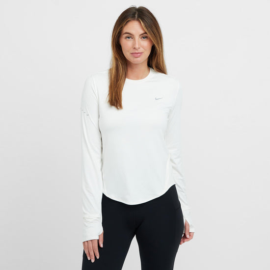 Women's Swift Dri-FIT UV Long-Sleeve Crew-Neck Running Top