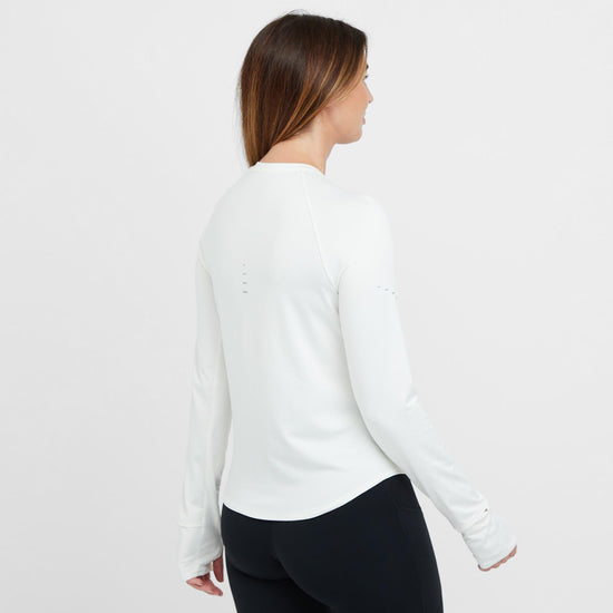 Women's Swift Dri-FIT UV Long-Sleeve Crew-Neck Running Top