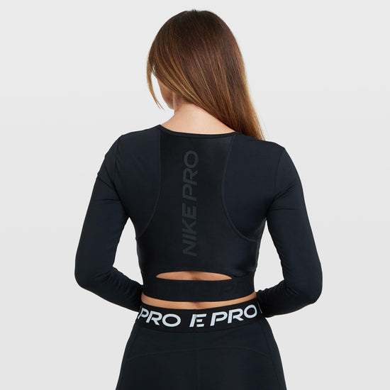 Women's Pro Dri-FIT Cropped Long Sleeve Top