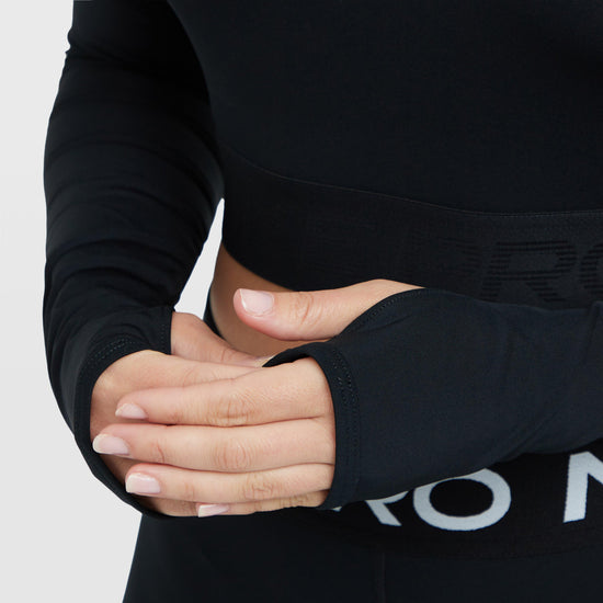 Women's Pro Dri-FIT Cropped Long Sleeve Top