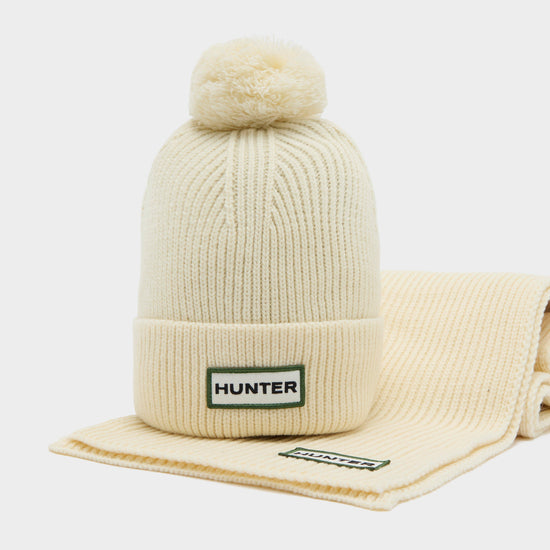 Unisex Green Label Bobble Hat Gift Set