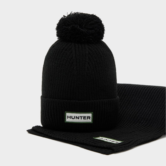 Unisex Green Label Bobble Hat Gift Set