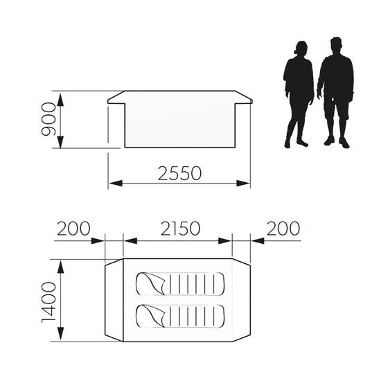 Pico FTC 2X2 TC Inflatable Tent