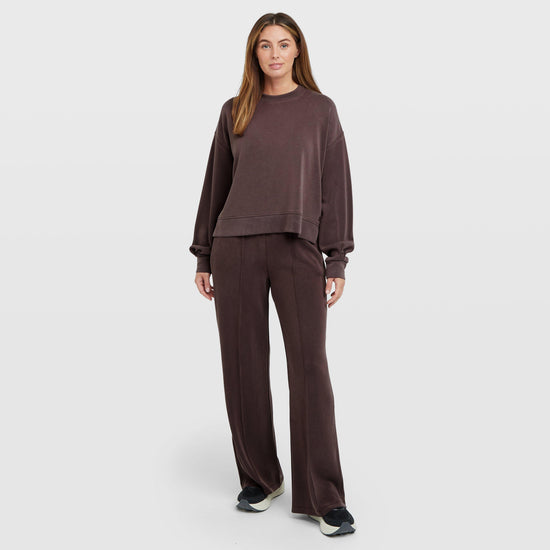 Women's Sand Wash CloudWeight Crop Sweatshirt