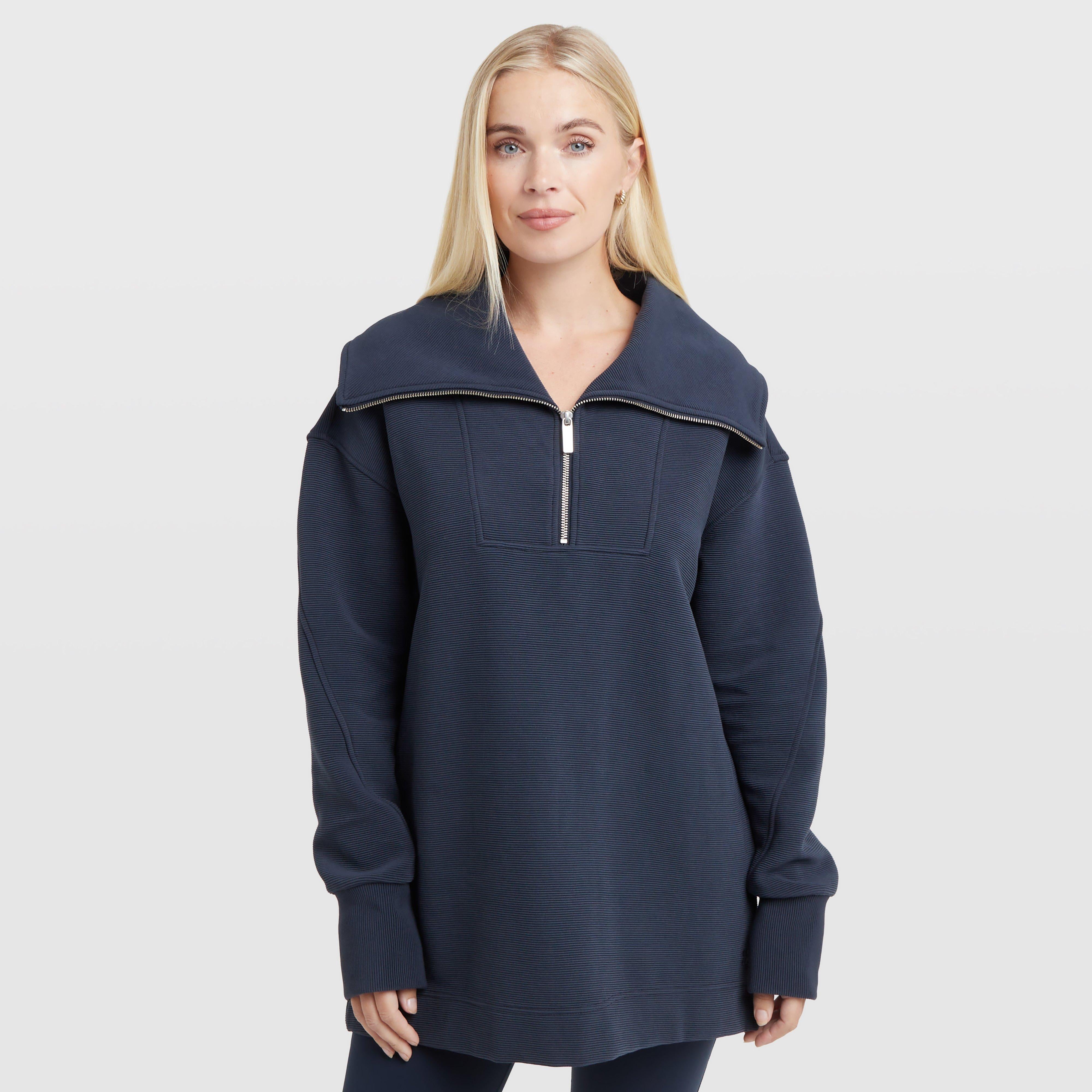 Peaceful Rib Half Zip Sweatshirt