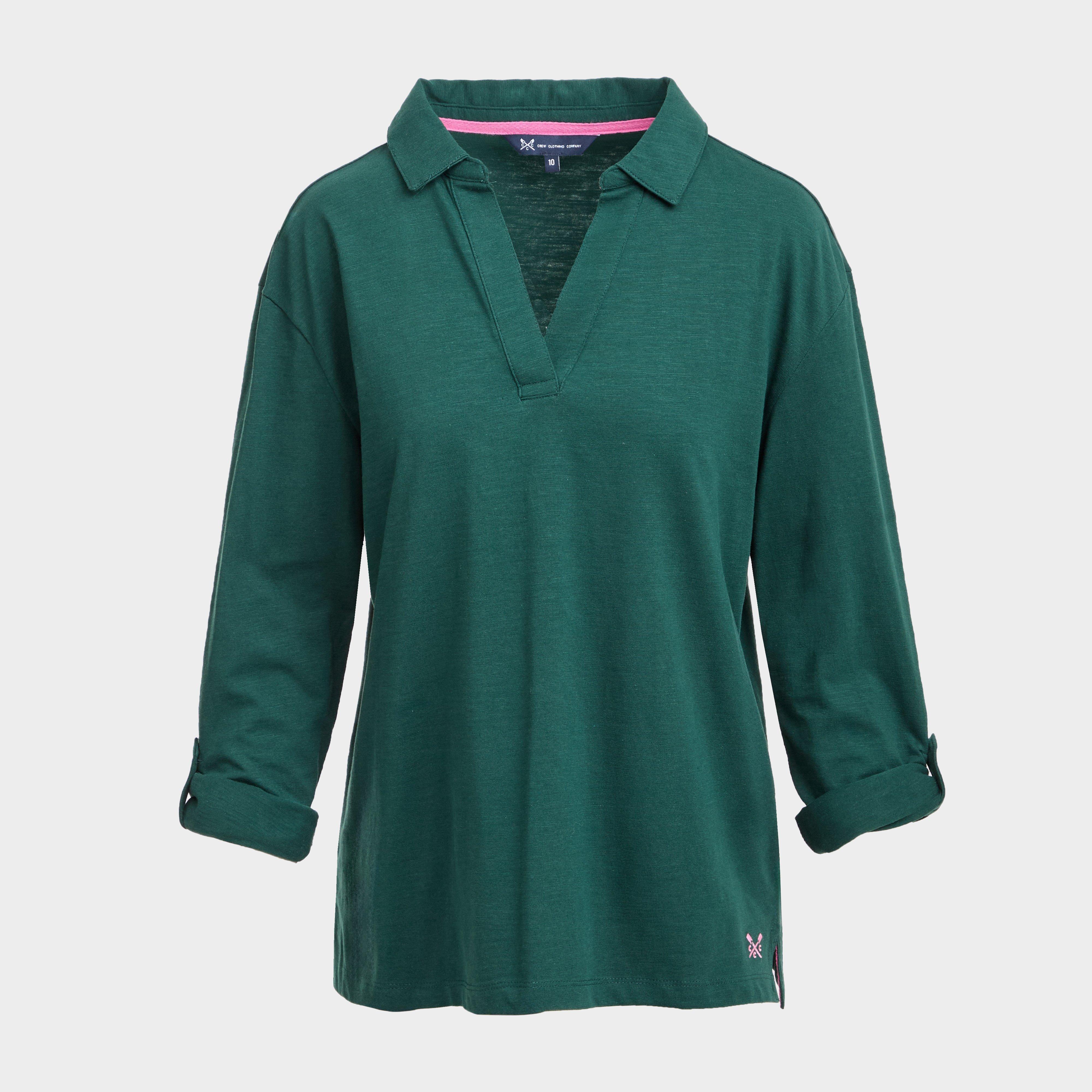 Women's Flip Collar Slub Top