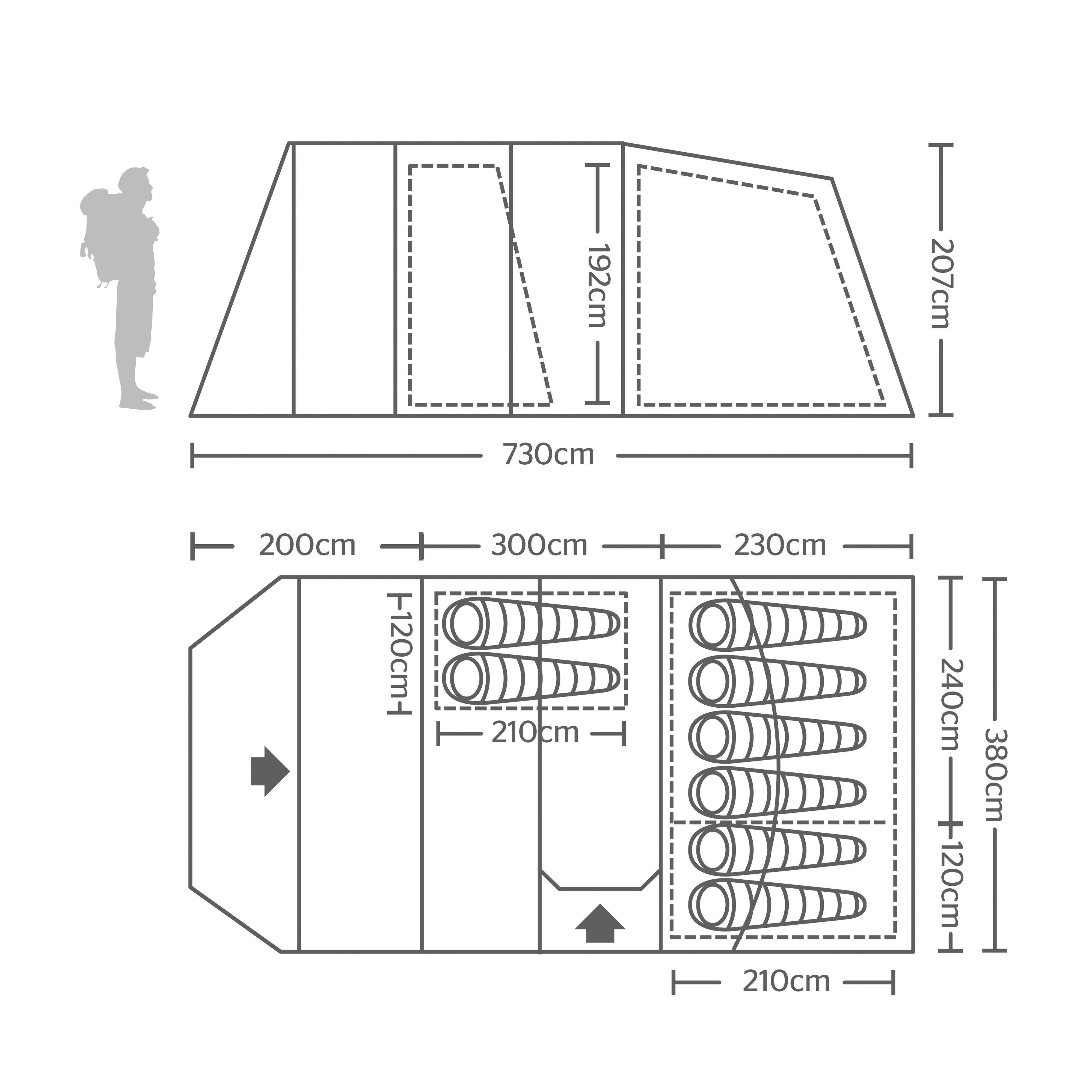 Refurbished Hampton 800 Eclipse Tent