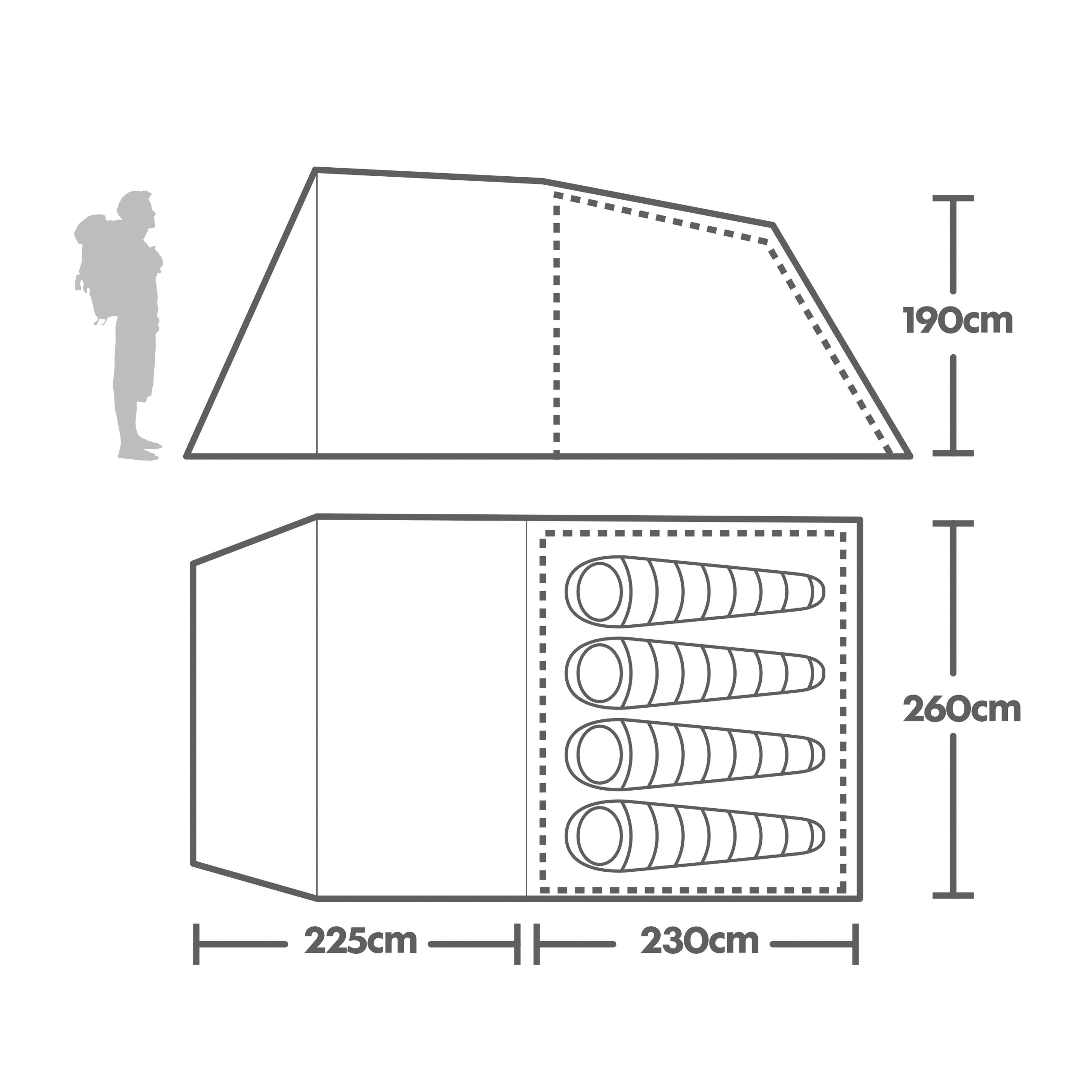 Refurbished Sendero 4 Family Tent