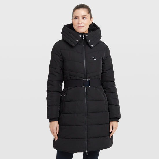 Women's Belted Longline Puffer