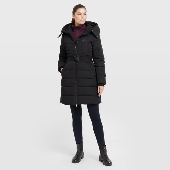 Women's Belted Longline Puffer