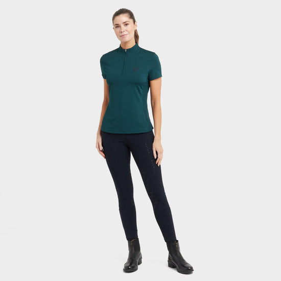 Women's 1/4 Zip Short Sleeve Top