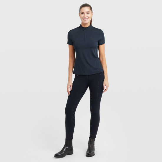 Women's 1/4 Zip Short Sleeve Top