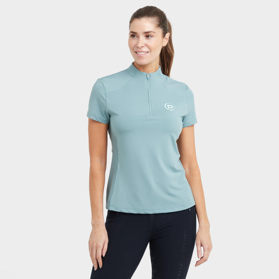 Women's 1/4 Zip Short Sleeve Top