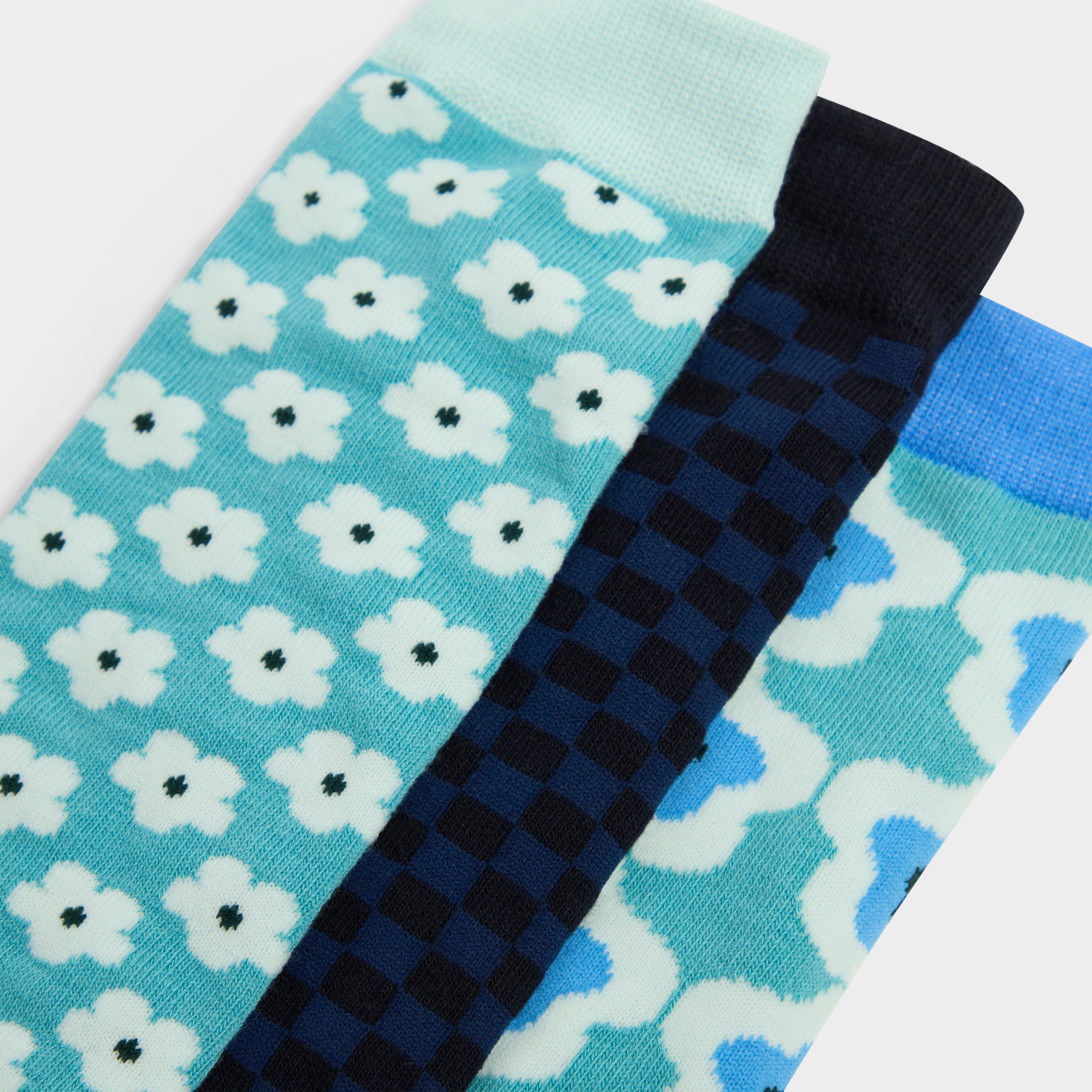 Adults 3 Pack Socks