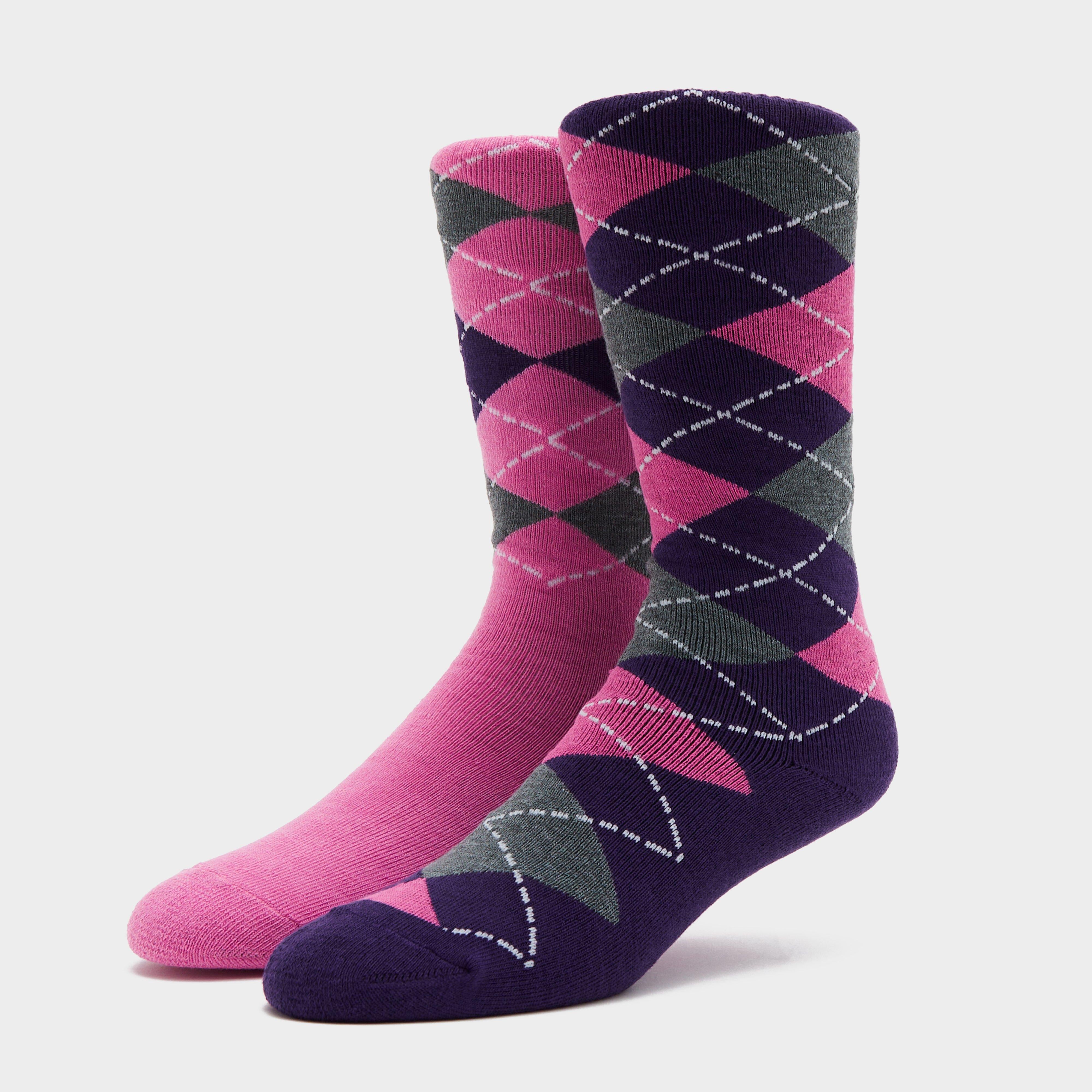 Women’s Midweight Argyle Lingfield 2 Pack Socks