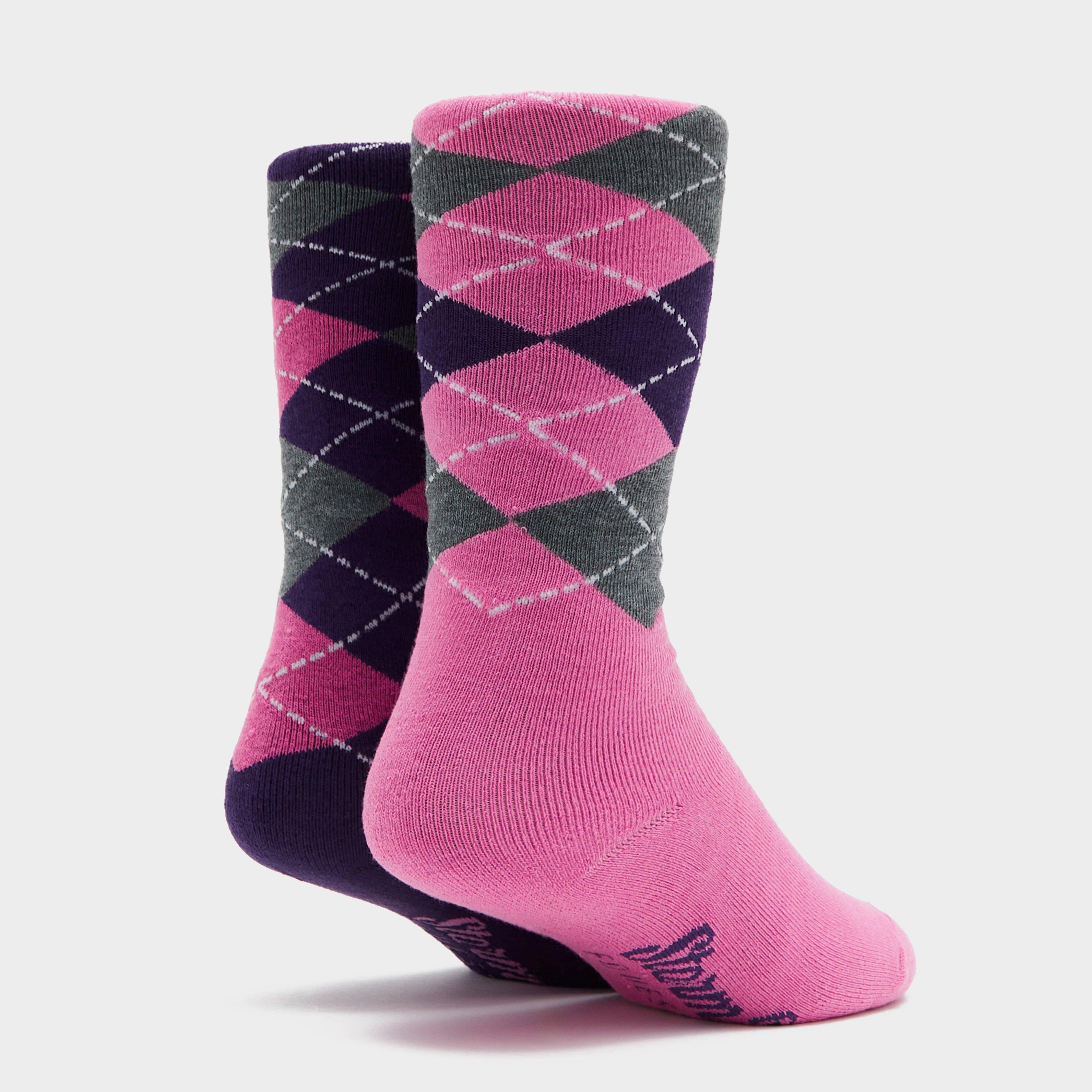 Women’s Midweight Argyle Lingfield 2 Pack Socks