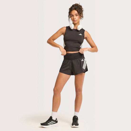Women’s ADI365 Iconic Running Crop Tank Top Black