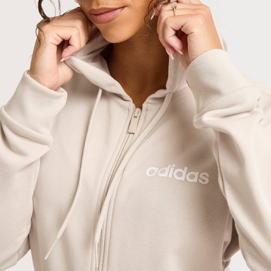 Women’s Essentials Linear Full Zip French Terry Hoodie