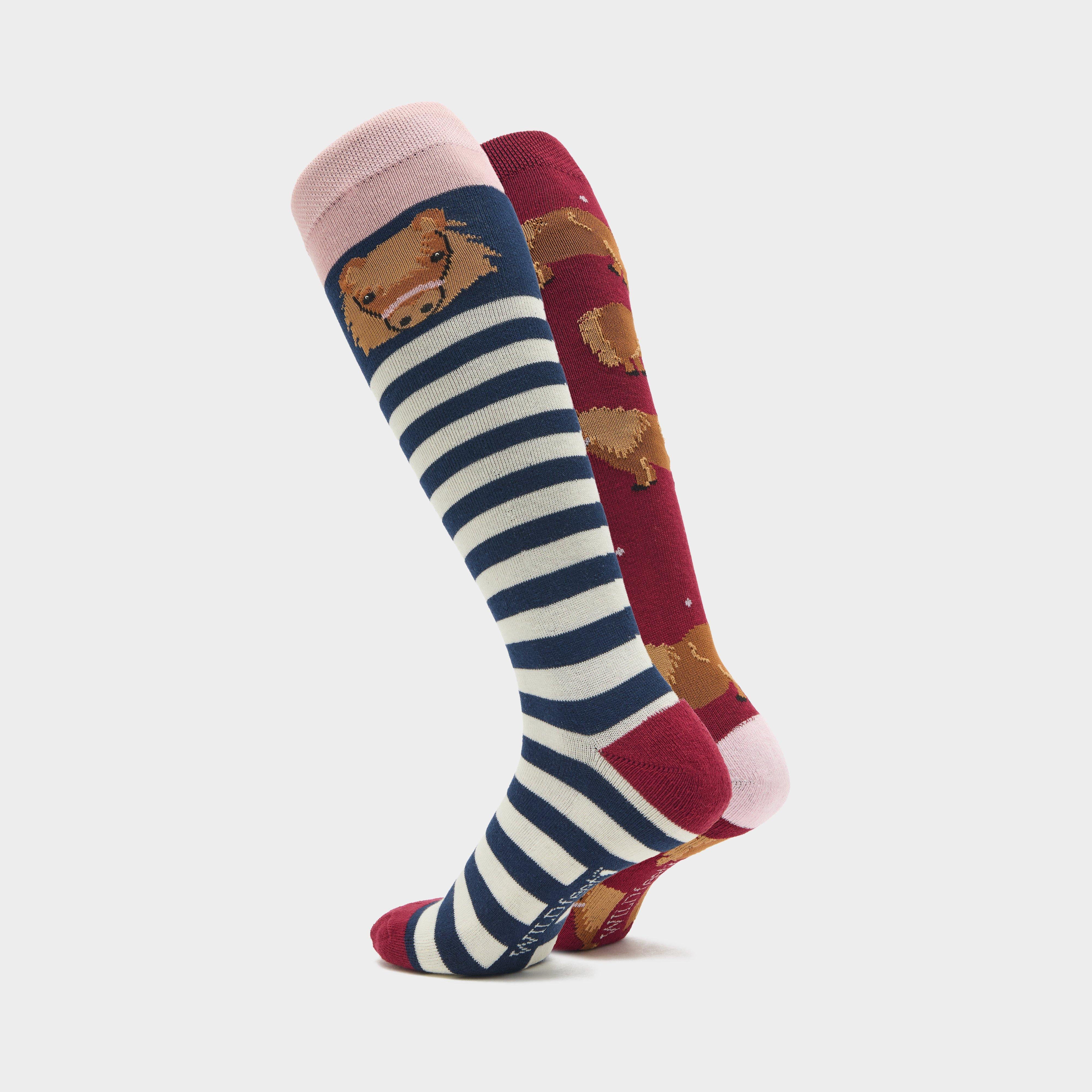 Kids’ Knee-High Equestrian Socks 2 Pack