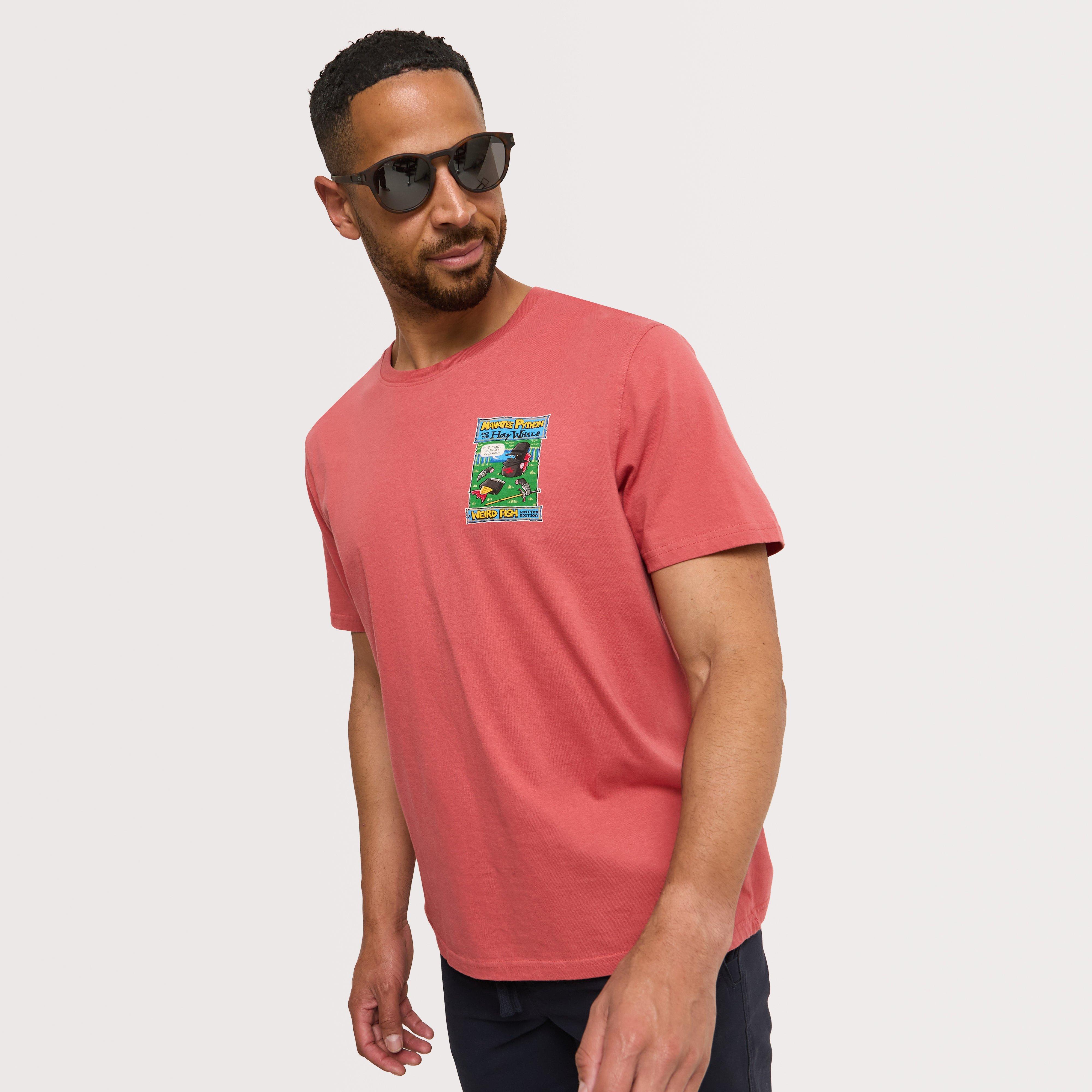 Men's Holy Whale Back Print Artist T-Shirt