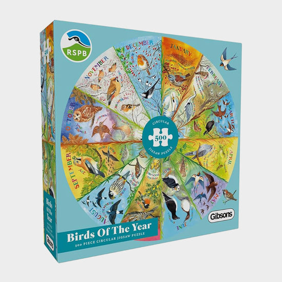 Birds of the Year 500 Piece Circular Jigsaw Puzzle