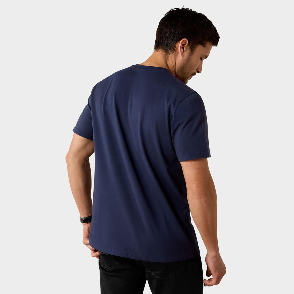 Men's Vertical Logo Short Sleeved Top