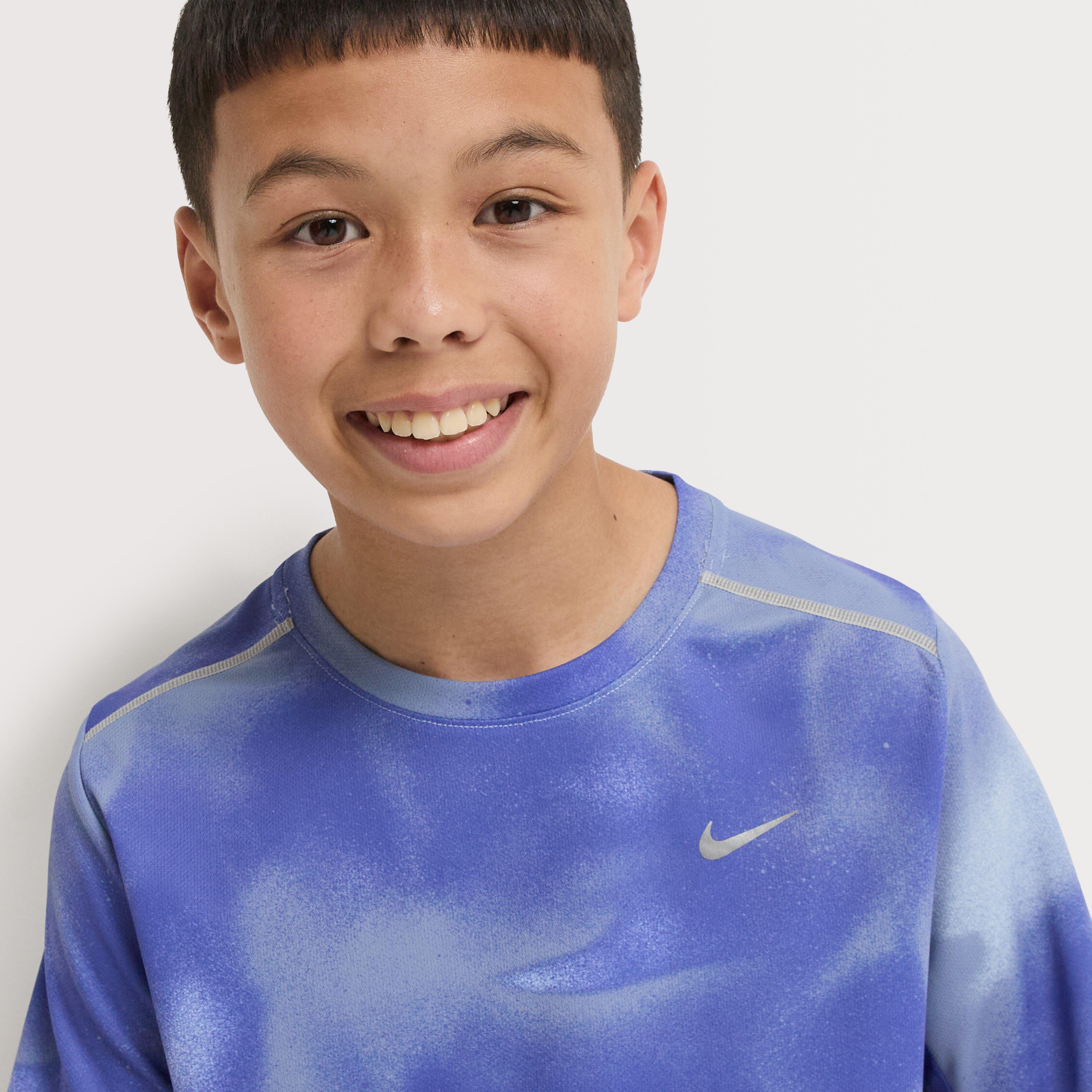 Kids’ Miler Dri FIT Short Sleeve Running T-Shirt