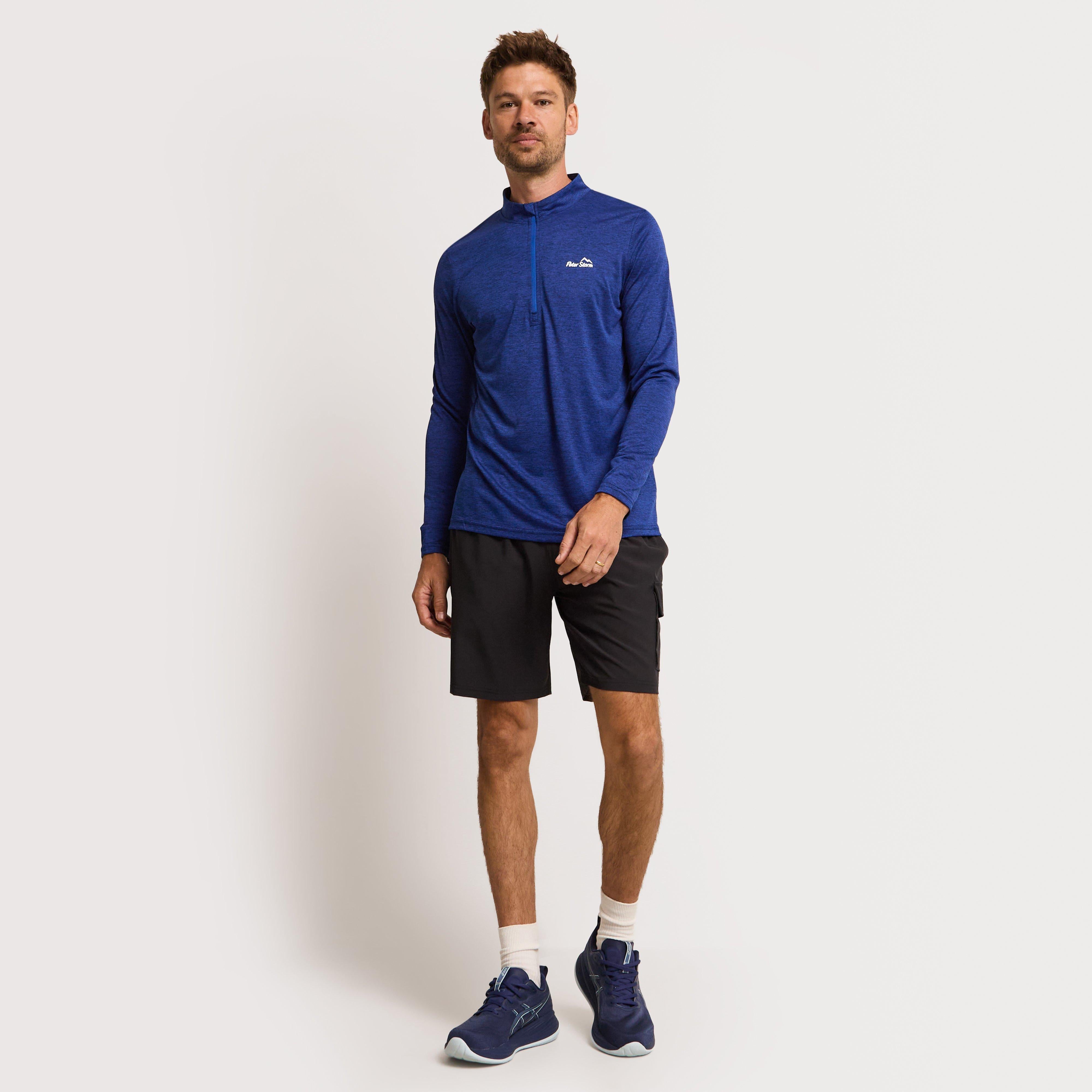 Men's Active Long Sleeve Zip Tee