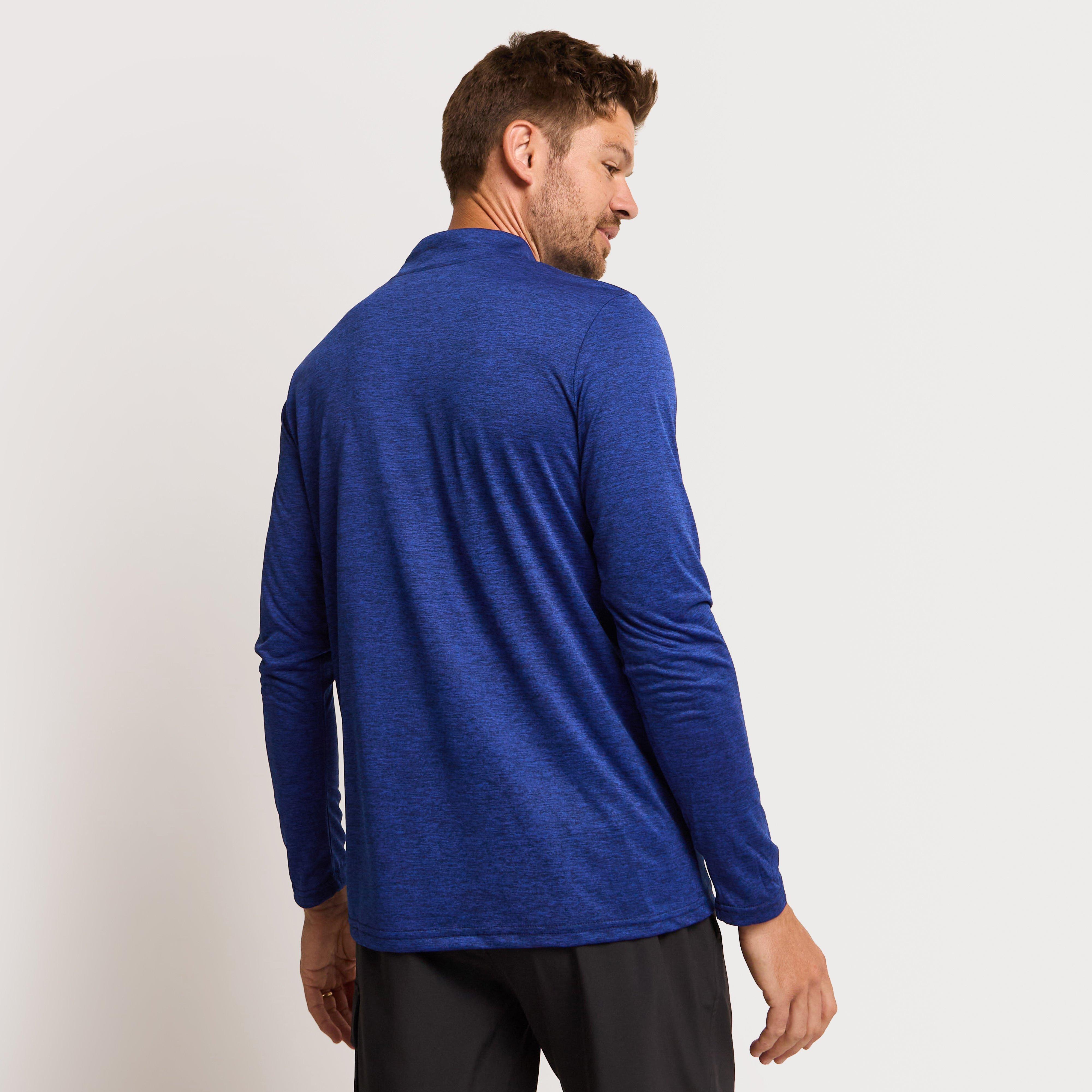 Men's Active Long Sleeve Zip Tee