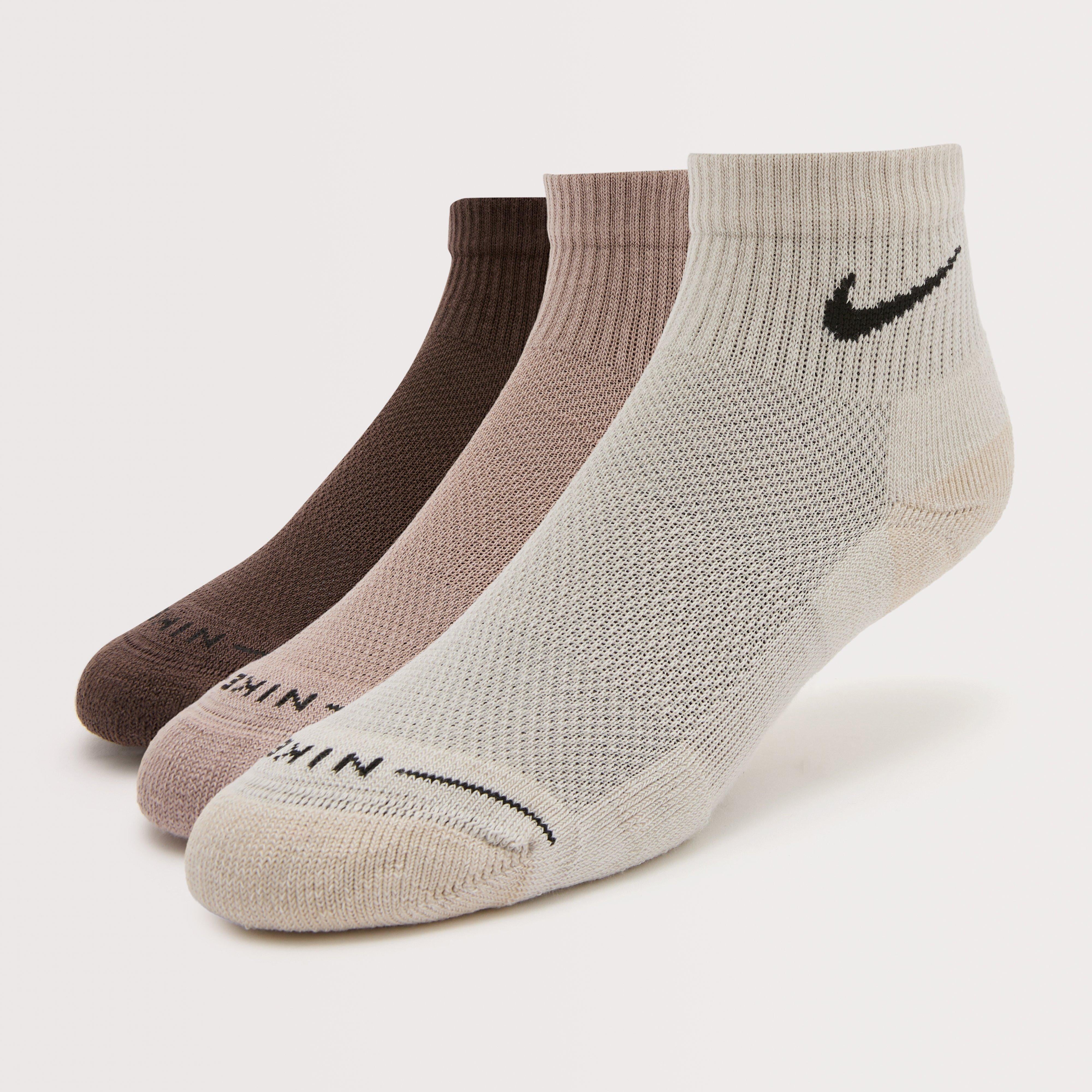 Unisex Everyday Elevated Quarter Socks (3 Pairs)
