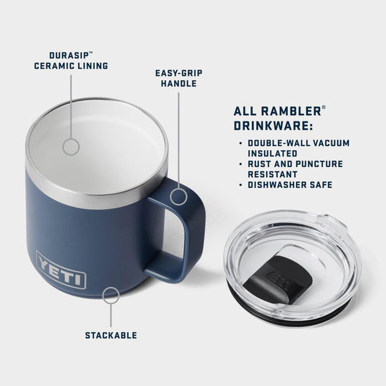 Rambler® 10oz (295ml) Stackable Mug with DuraSip™ Ceramic Lining