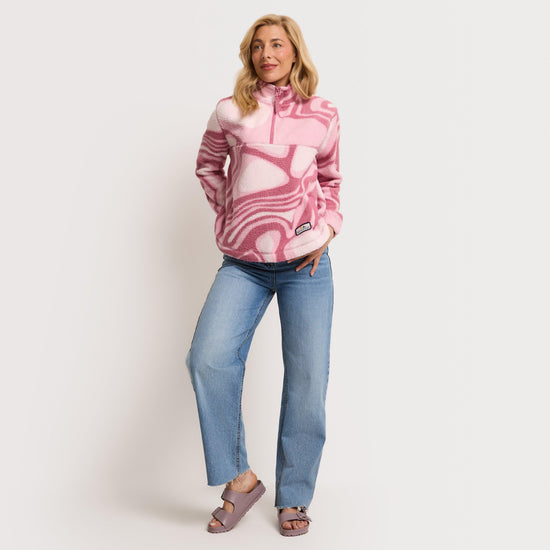 Women's Half Zip Scape Borg Fleece