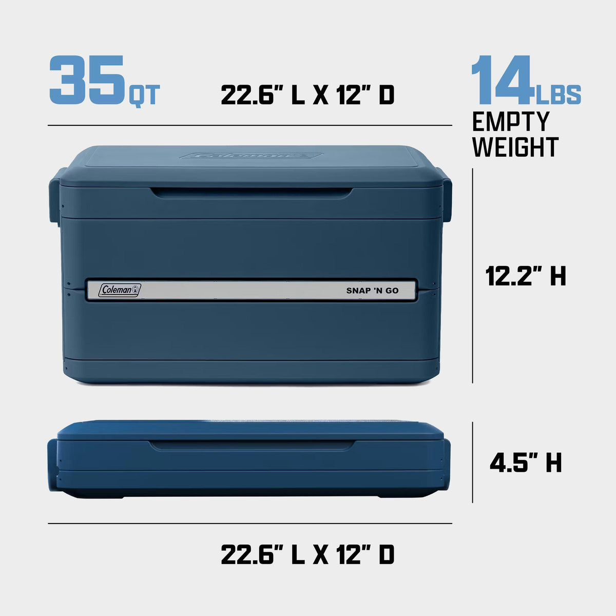 Snap N Go Collapsible Cool Box 35QT