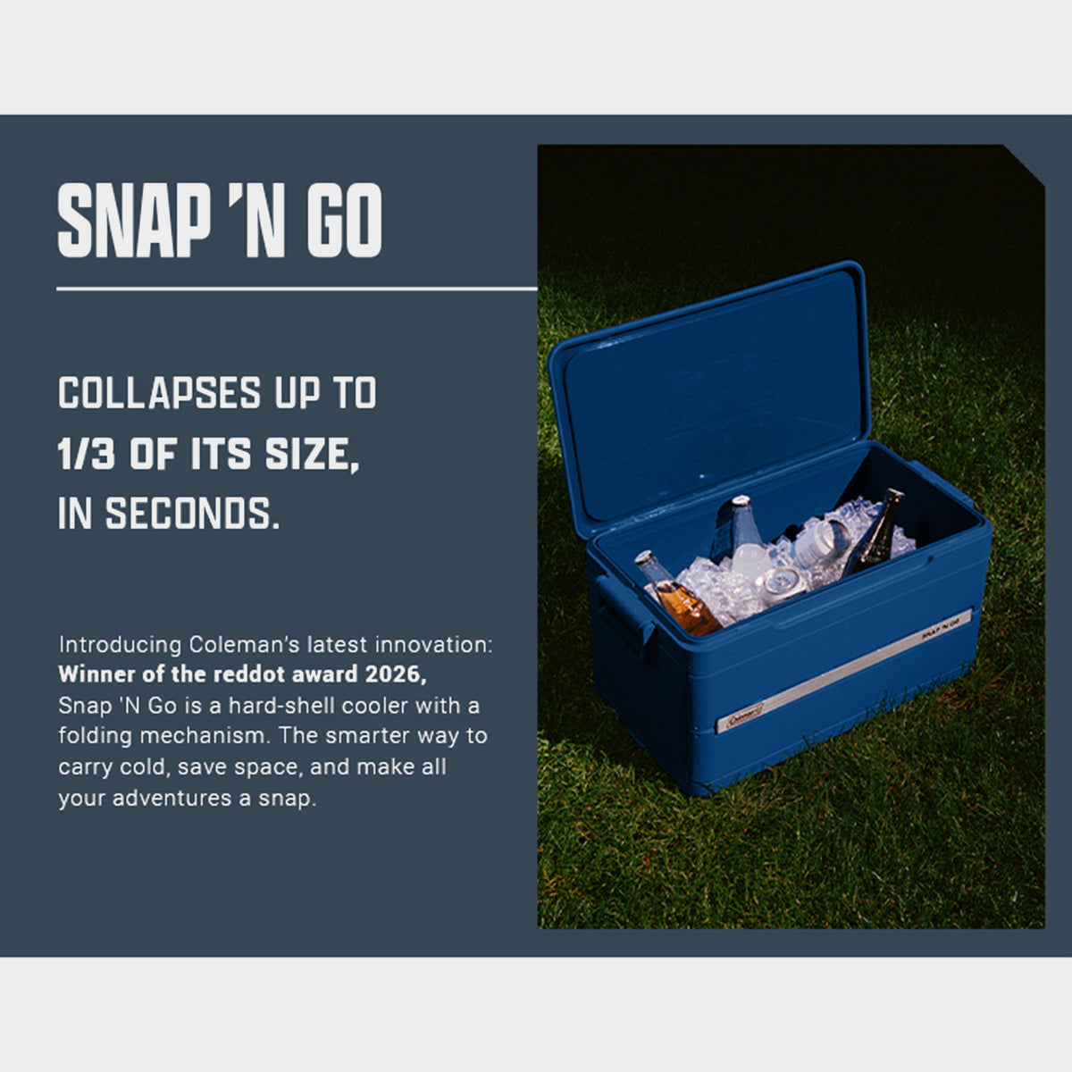 Snap N Go Collapsible Cool Box 35QT