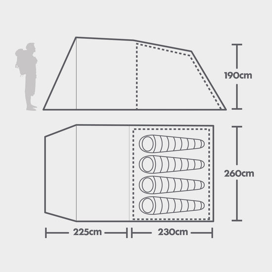 Sendero 4 Family Tent