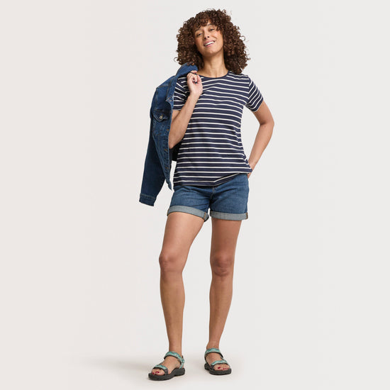 Women's Breton Short Sleeve Top