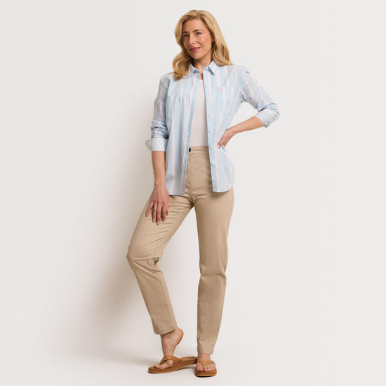 Women's Relaxed Fit Cotton Poplin Shirt