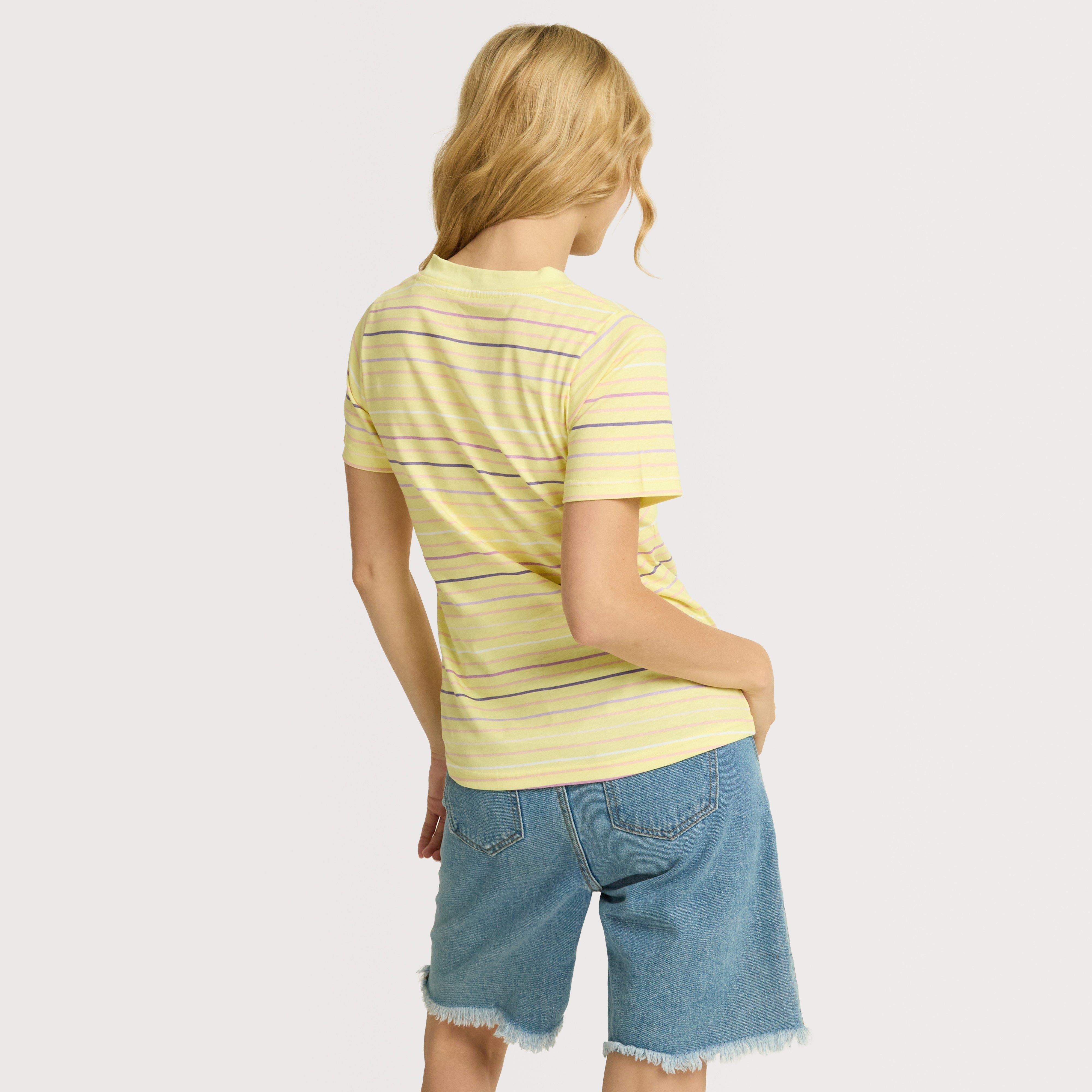 Women's Stripe V-Neck T-Shirt