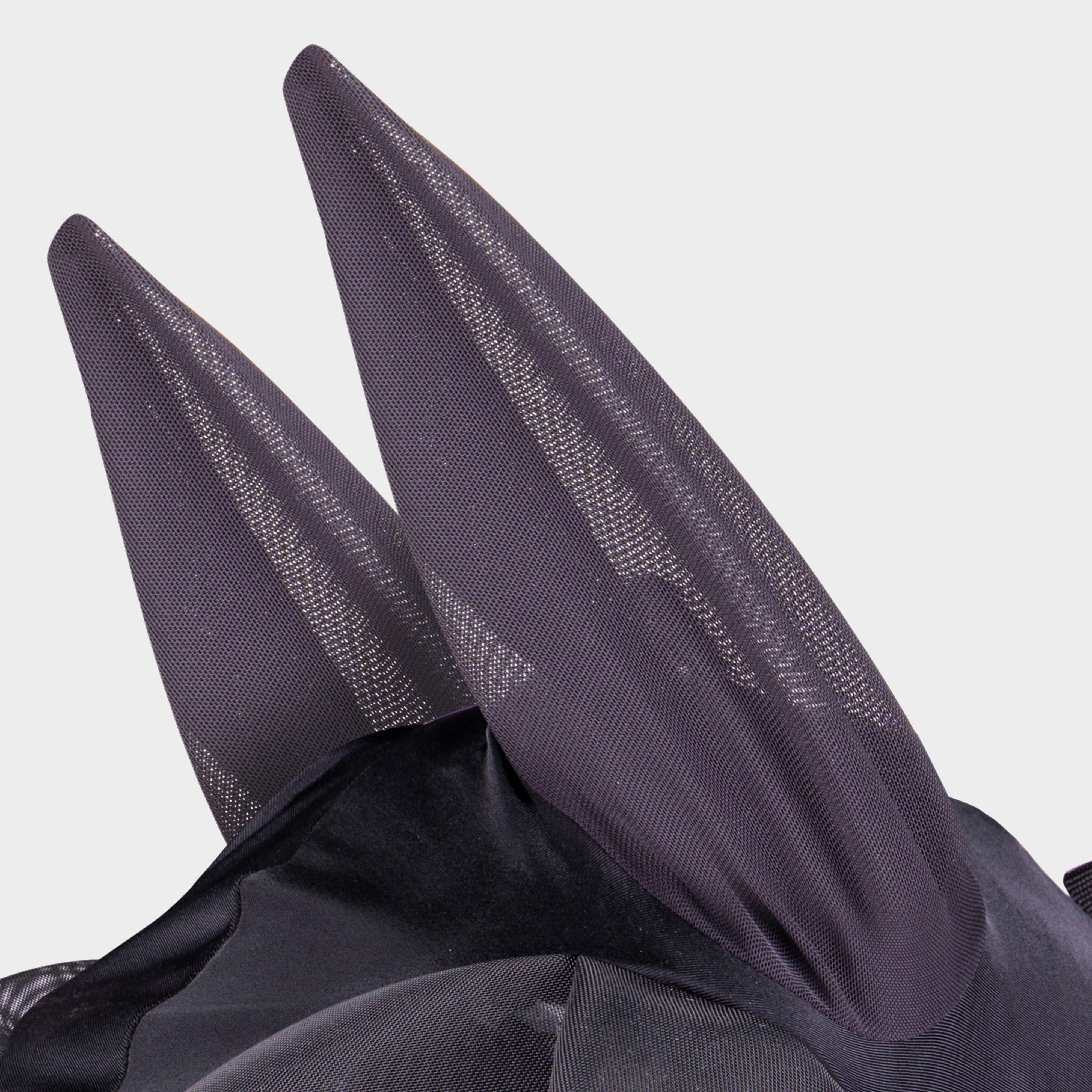 FlyGuard Pro Stretch Fly Mask with Ears & Nose Black
