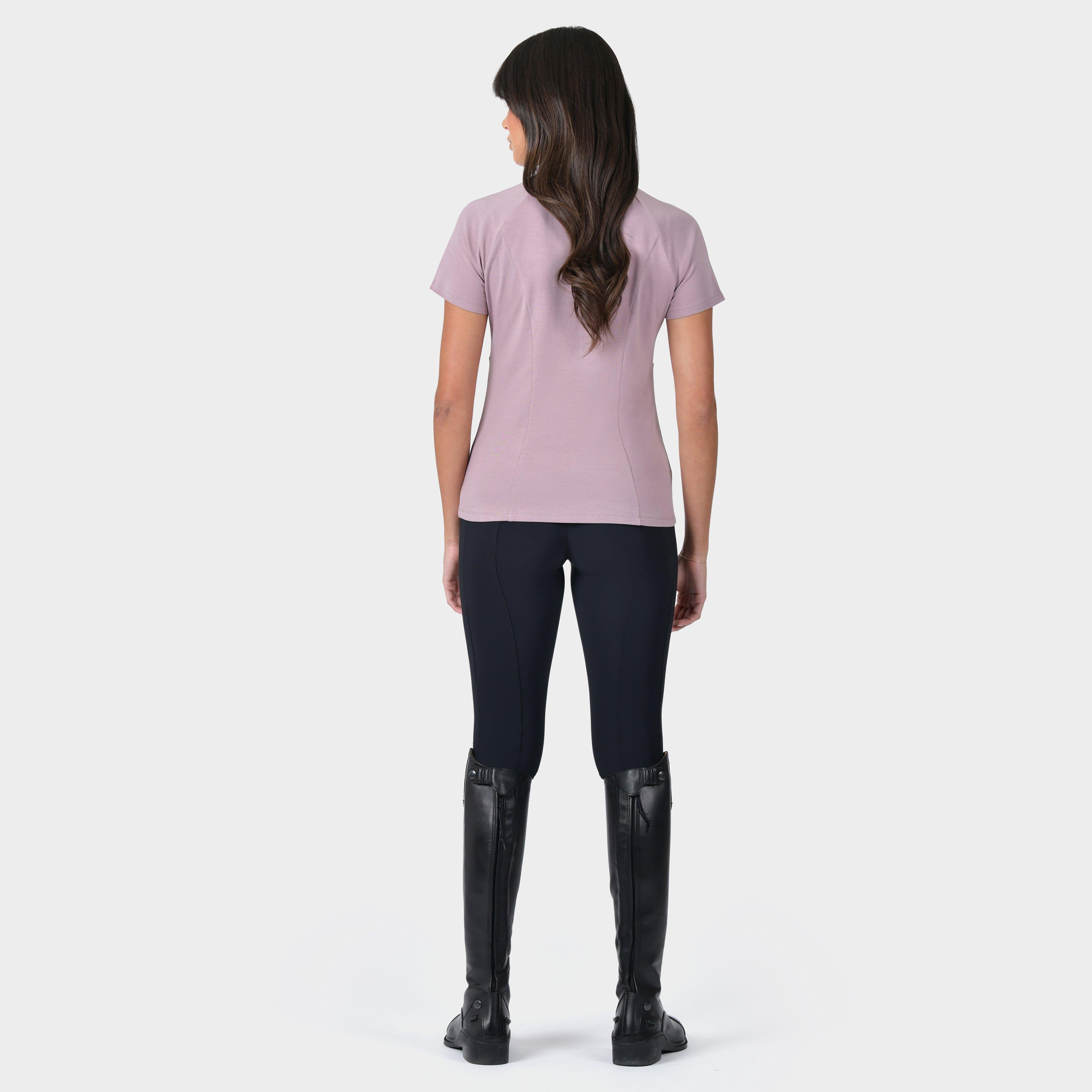 Women's Bamboo Short Sleeve Performance Base Layer | Burnished Lilac