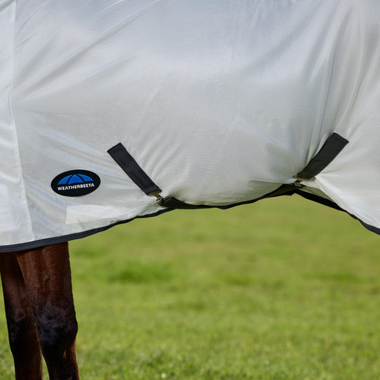 ComFiTec Tyro Combo Neck Fly Sheet White/Charcoal